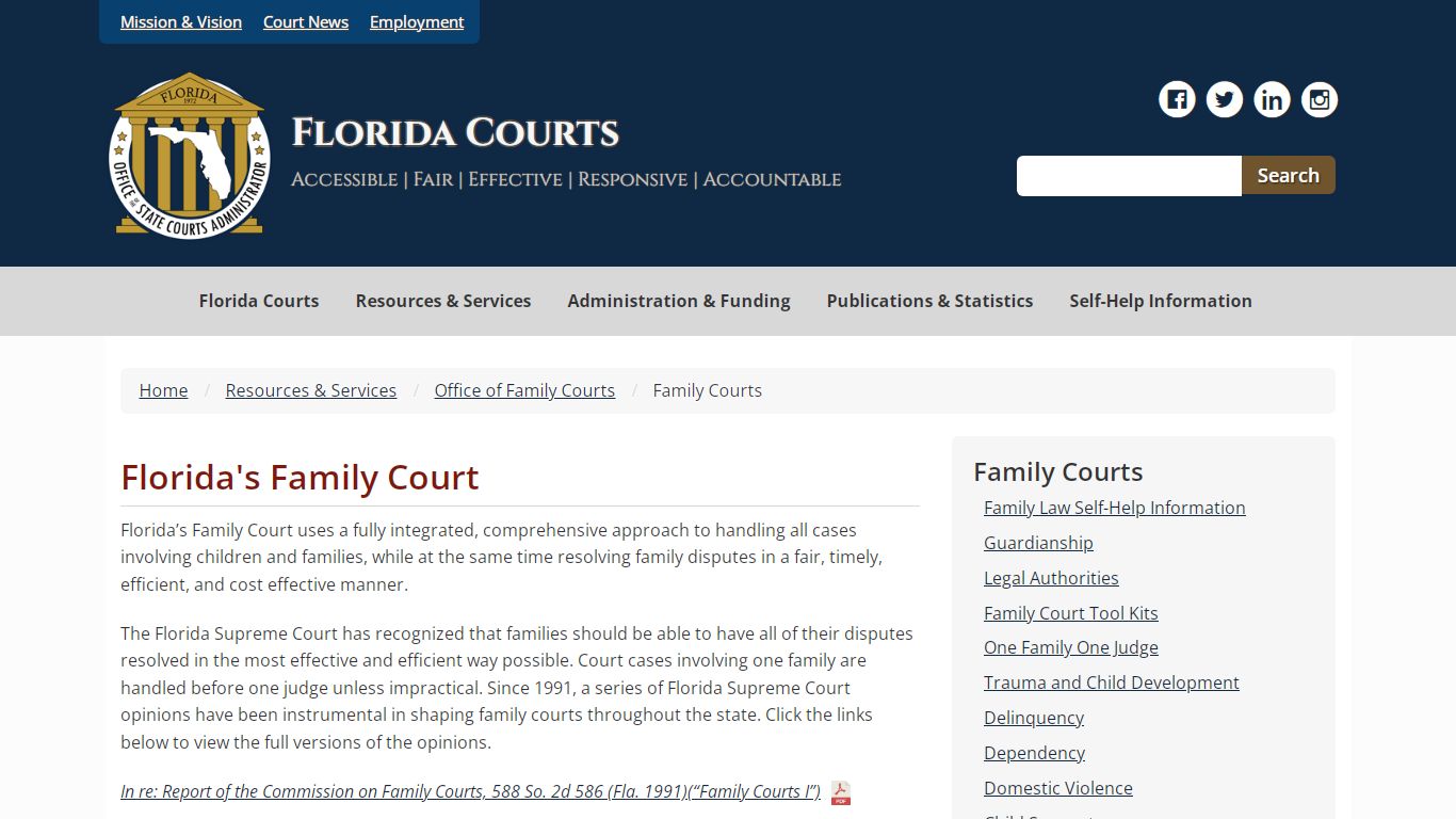 Family Courts - Florida Courts